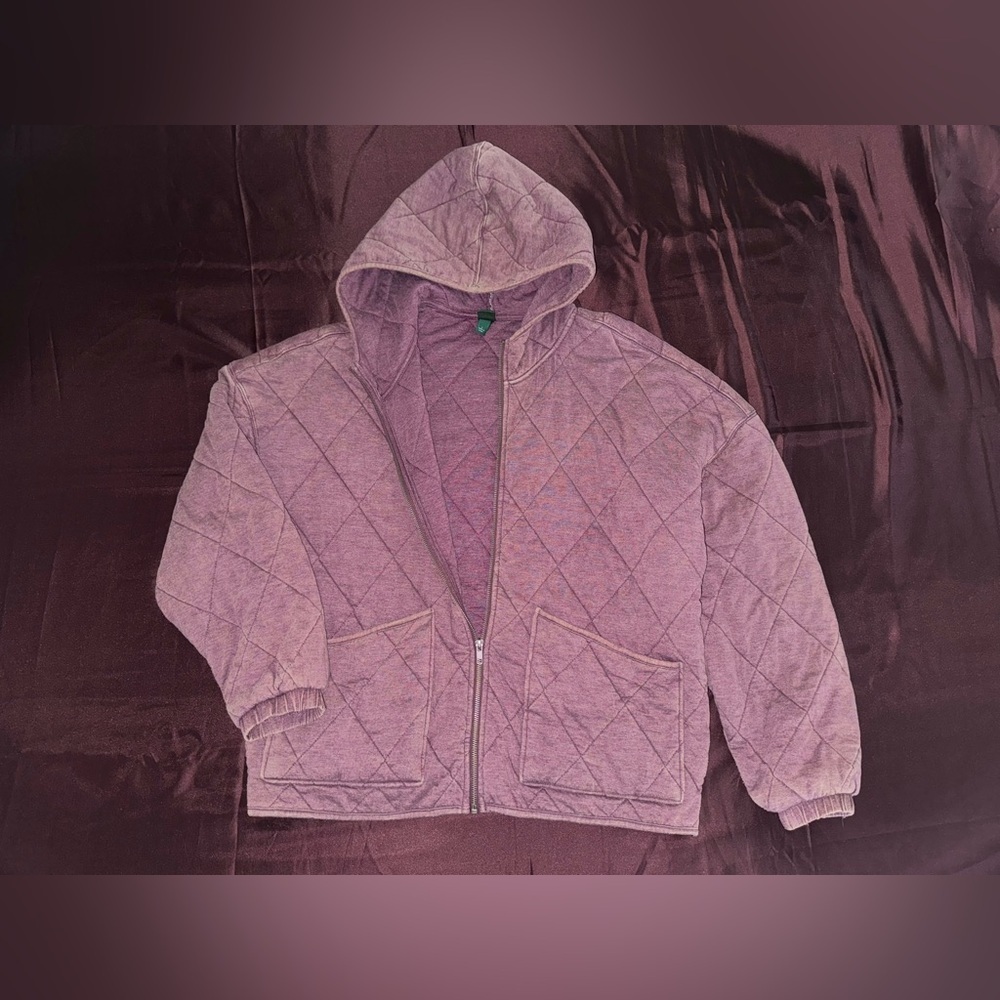 Wild Fable Quilted Zip-up cardigan jacket